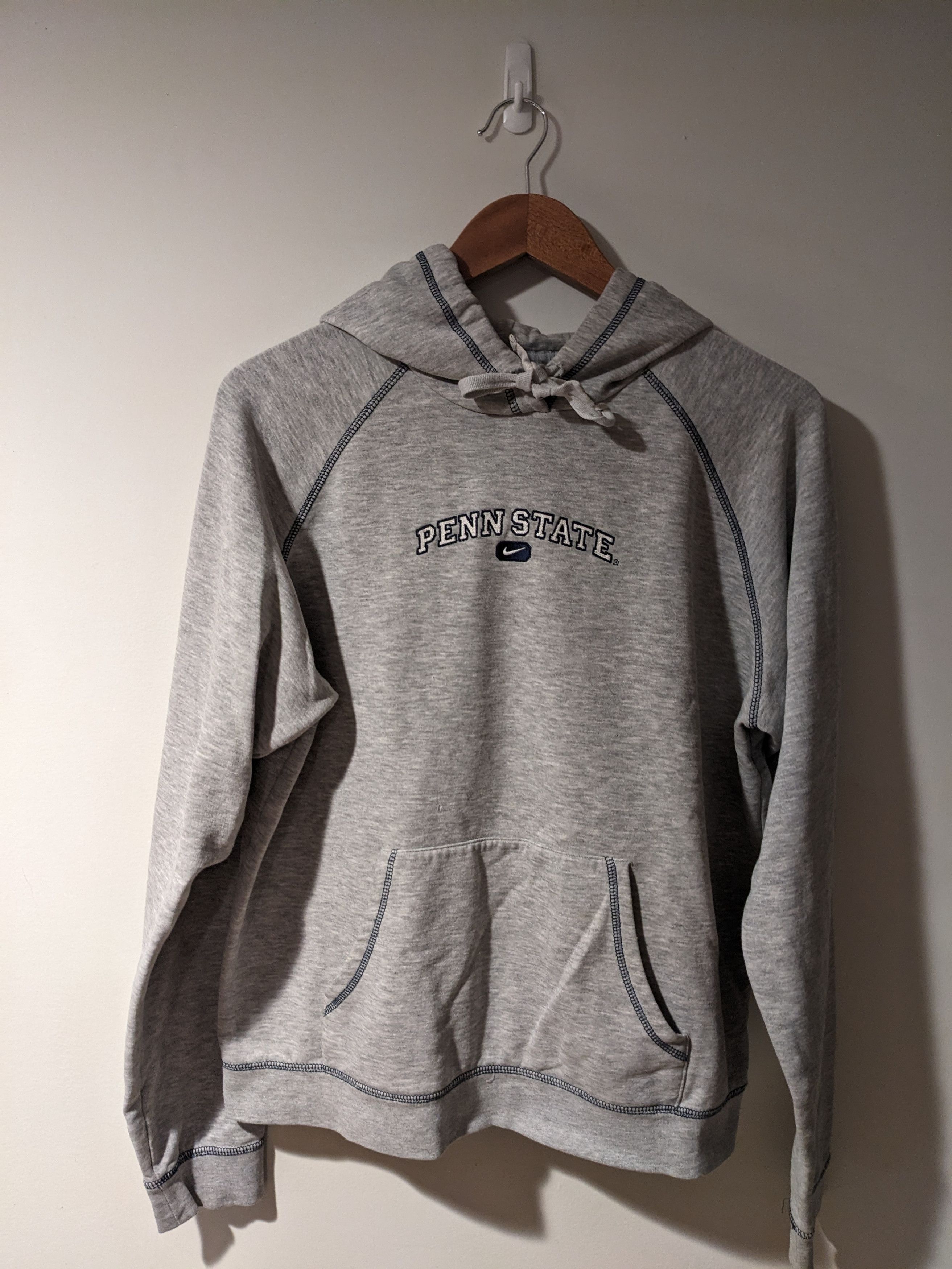 Nike × Vintage Vintage Y2K Penn State University Nike Center Womans Hoodie Size XL / US 12-14 / IT 48-50 - 1 Thumbnail