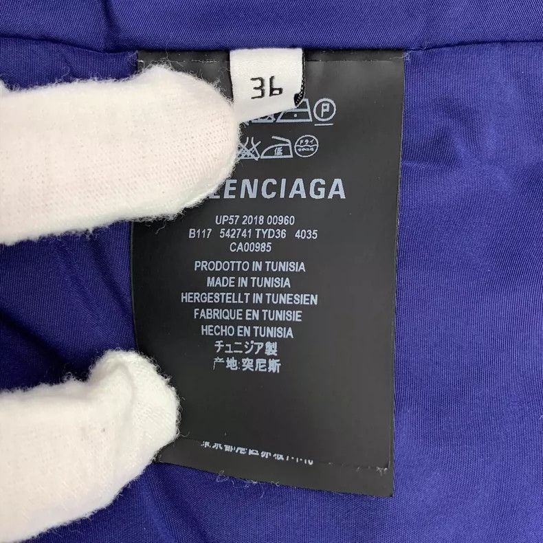 Balenciaga Balenciaga size 36 Blue neckline logo embroidered hooded d Size XS / US 0-2 / IT 36-38 - 6 Thumbnail