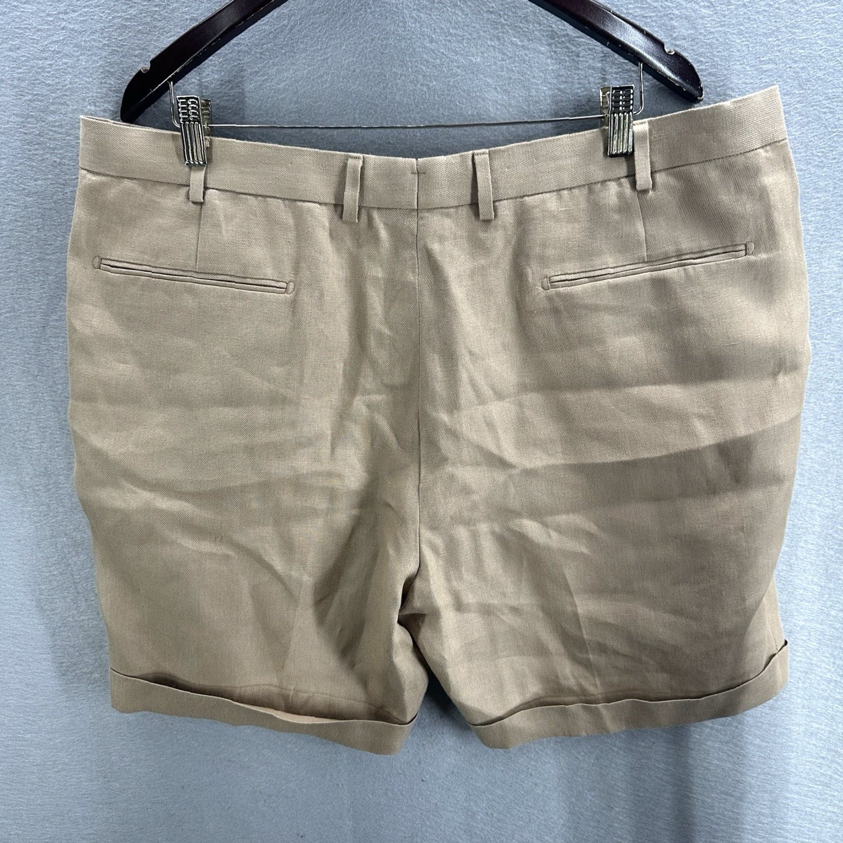 Suitsupply Suitsupply Bosa 100% Linen Pleated Shorts Capritex Leomaster 42 Made in ITALY Beige Linen Short Suitsupply Men 42 Casual Vintage: No Size US 42 / EU 58 - 5 Thumbnail