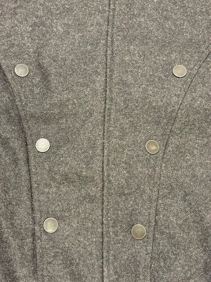 Diesel Diesel Black Gold Grey Wool Officer Buttoned Biker Jacket Size US S / EU 44-46 / 1 - 9 Thumbnail