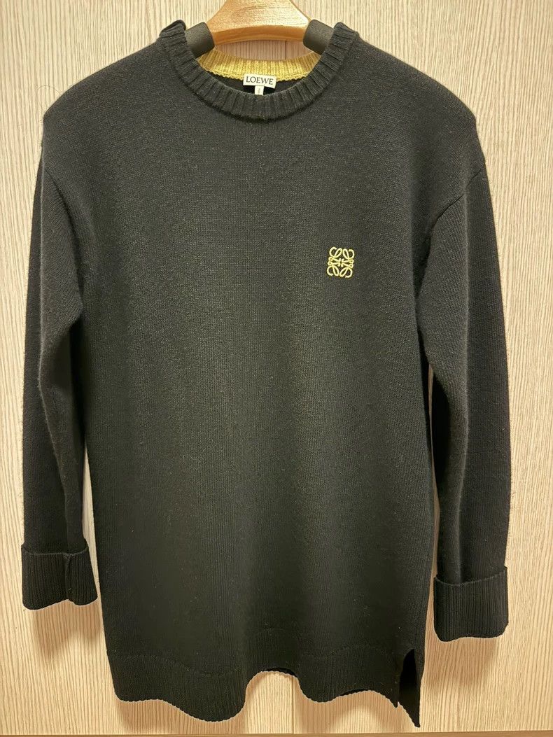 Loewe Loewe Black Logo Embroidered Sweater - dmc Size US S / EU 44-46 / 1 - 1 Thumbnail