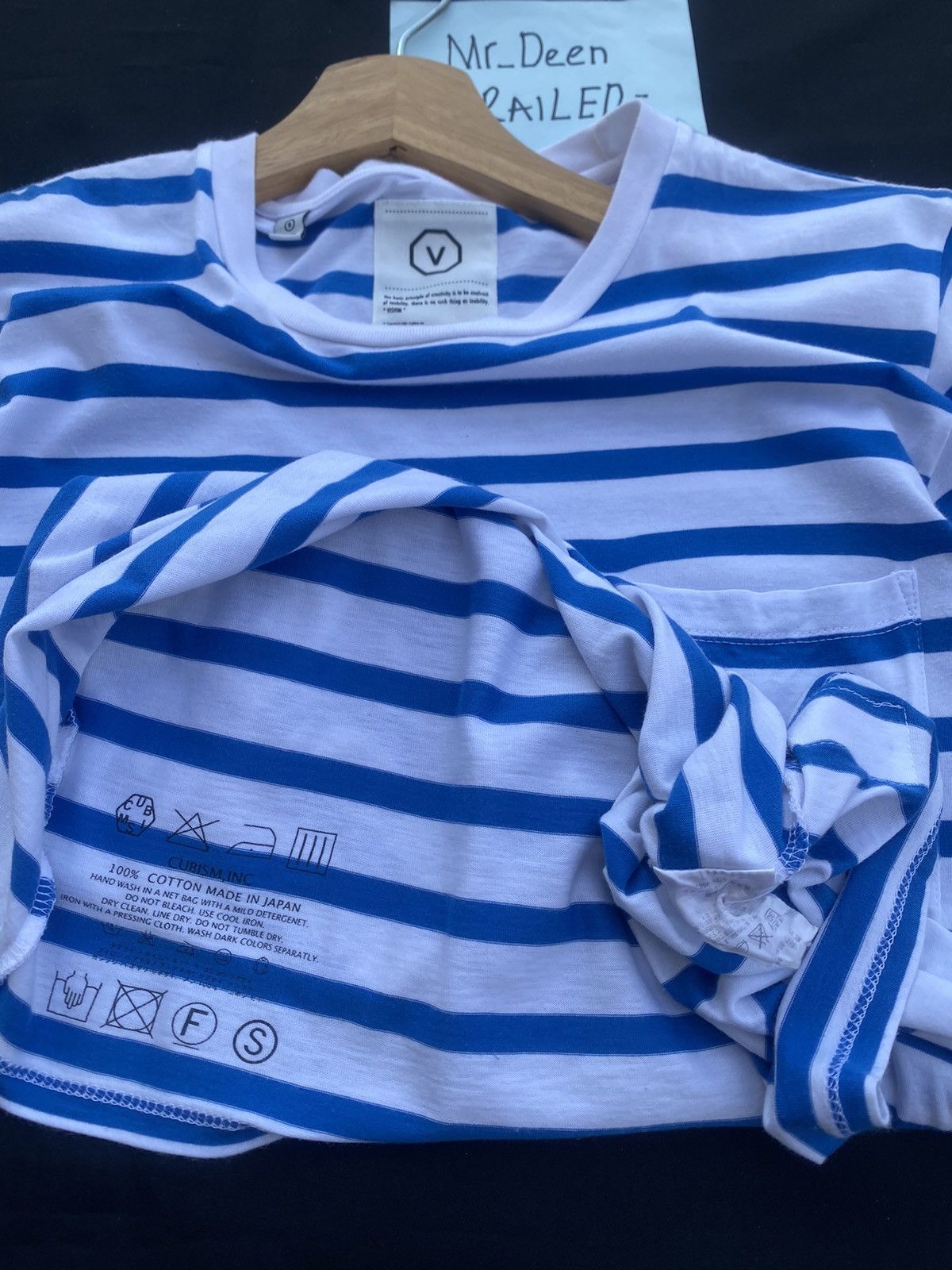 Visvim Rare Visvim Cubism Stripes Tshirt Size US S / EU 44-46 / 1 - 14 Thumbnail