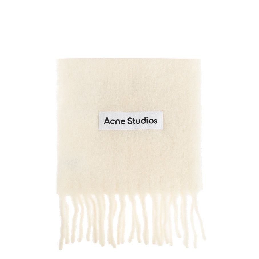 Acne Studios Monogram Scarf in Beige, Women's