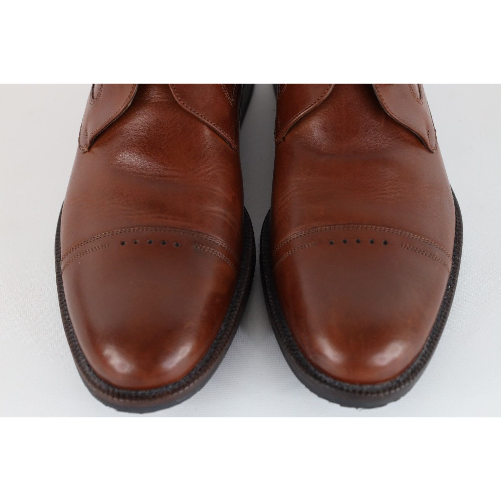 Johnston & Murphy Johnston & Murphy Sheepskin Leather Toe Cap Chukkas Boots Size US 10 / EU 43 - 3 Thumbnail