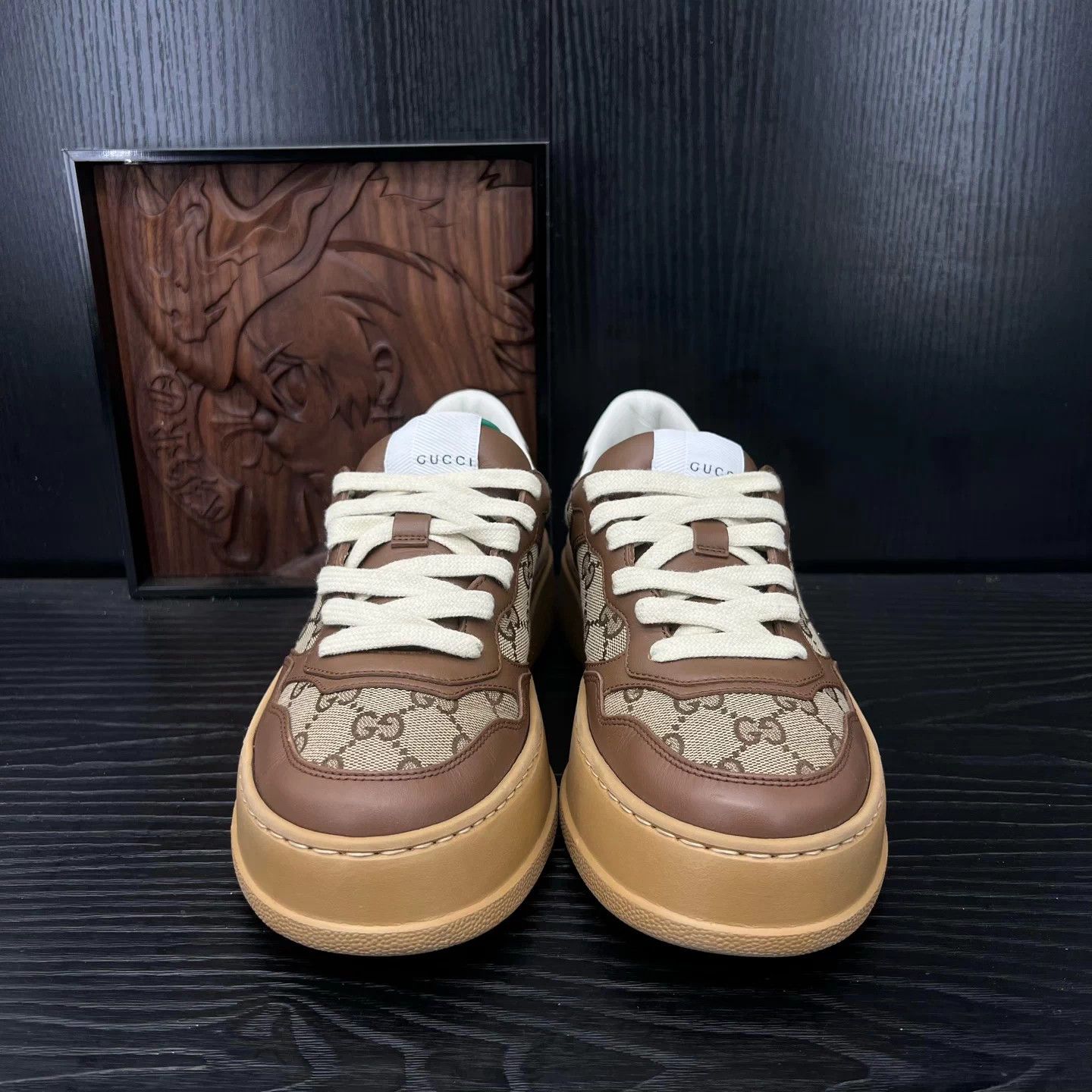 Gucci Gucci Cookie Sneakers Brown 38.5 Mint Condition Size US 8.5 / IT 38.5 - 7 Thumbnail