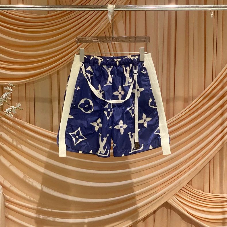 Louis Vuitton Louis Vuitton Blue Bermuda presbyopic logo shorts Size US 36 / EU 52 - 1 Thumbnail