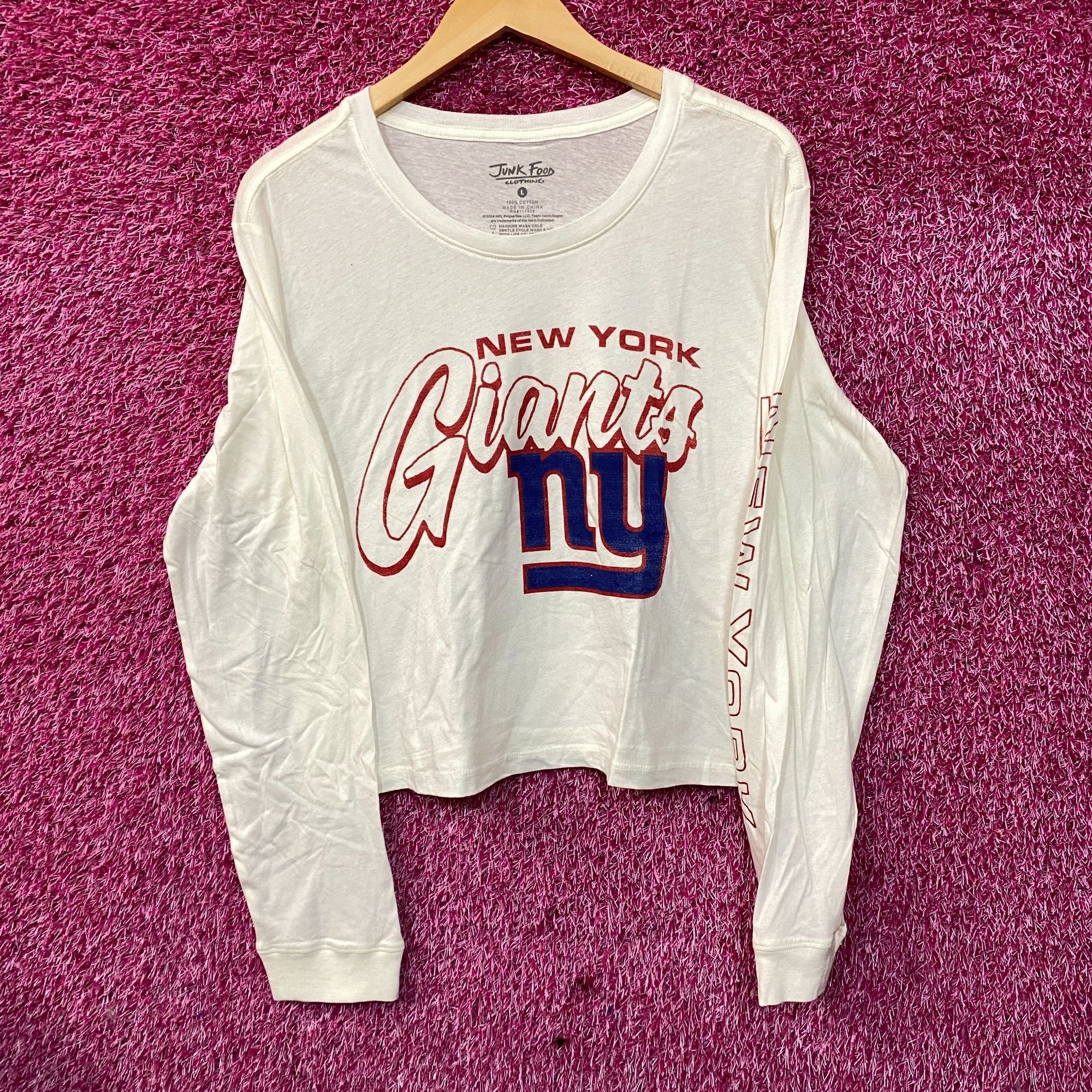 Junk Food Junk Food Clothing New York Giants Touchdown Long Sleeve Cro Size L / US 10 / IT 46 - 1 Thumbnail