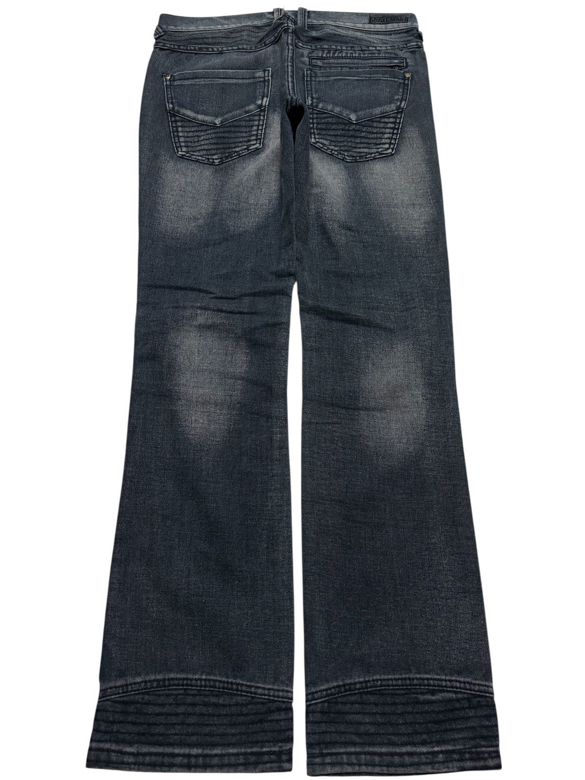 Japanese Brand 💥SLIM STRAIGHT BALMAIN INSPIRED BIKER DENIM JEAN BY JAPANESE Size US 31 - 2 Thumbnail