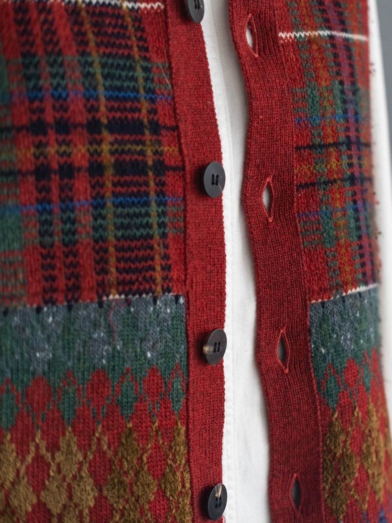 Kenzo KENZO Red checkered knit vest vintage Size M / US 6-8 / IT 42-44 - 5 Thumbnail