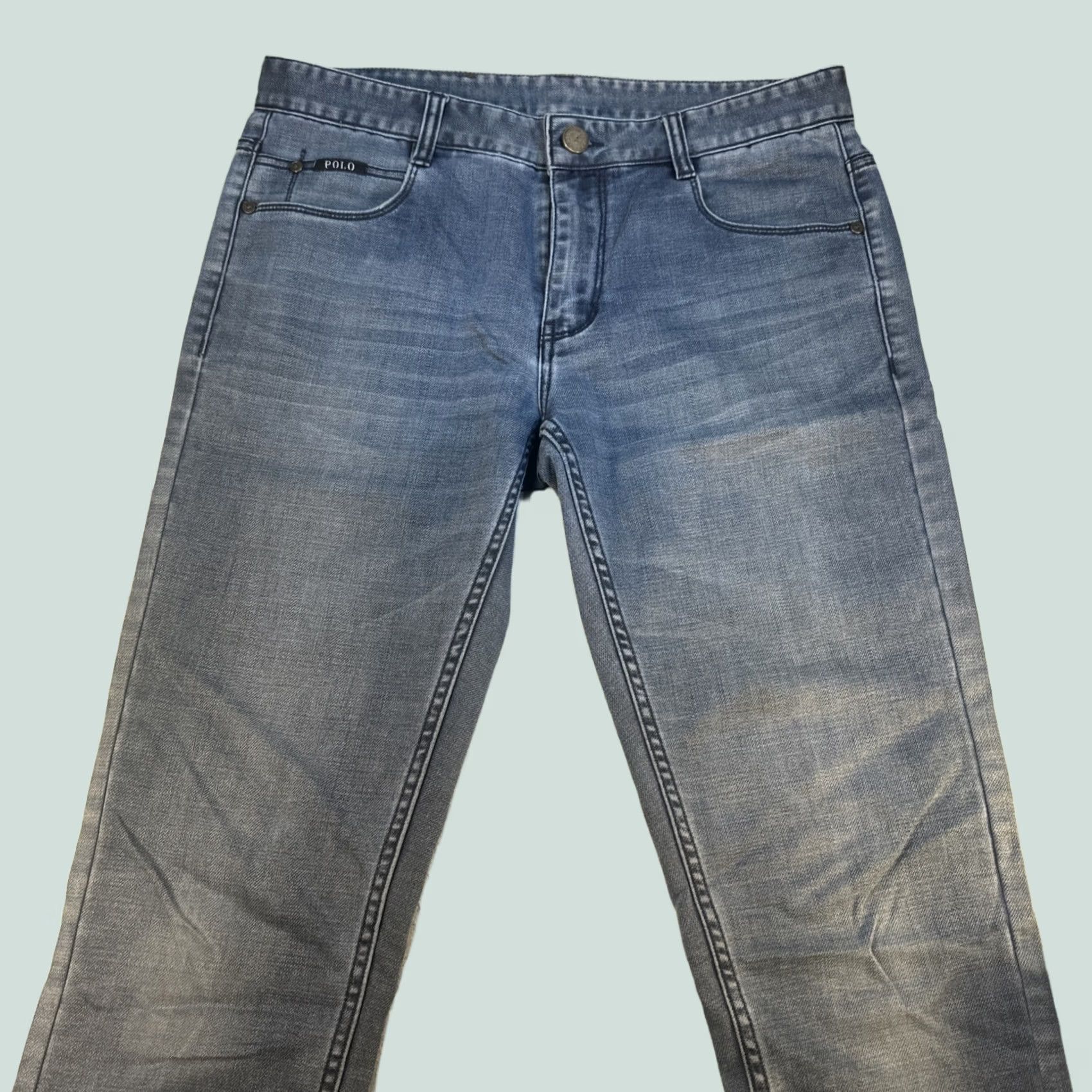 Polo Ralph Lauren Polo Ralph Lauren Jeans 34x32 Medium Wash Denim Classic Straight Fit Mens Jeans Blue Size US S / EU 44-46 / 1 - 1 Thumbnail
