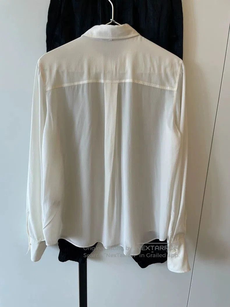 Brunello Cucinelli Brunello Cucinelli White Silk Shirt. Size US S / EU 44-46 / 1 - 2 Thumbnail