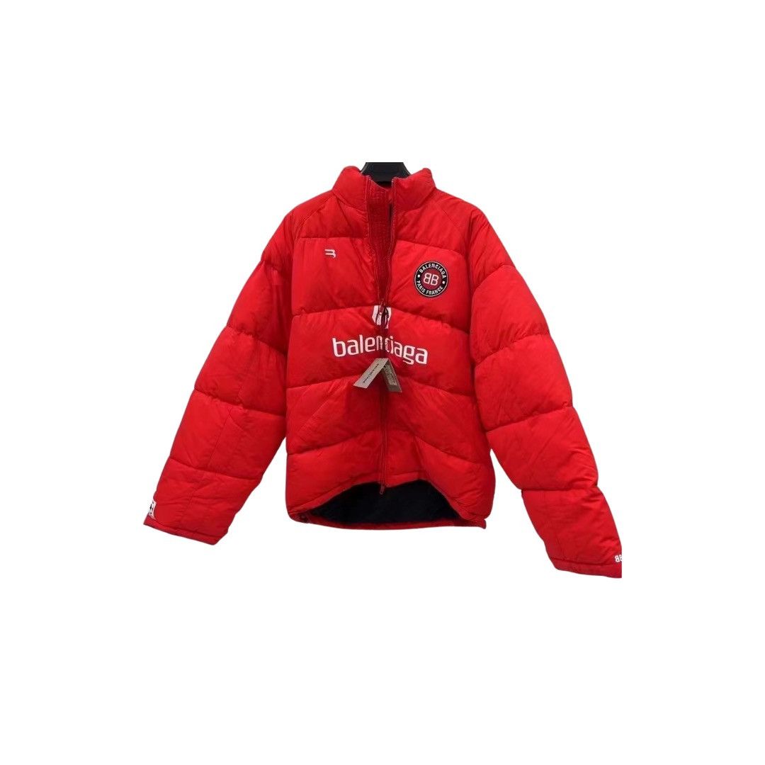 Balenciaga Balenciaga Red Soccer Puffer Padded Jacket | Grailed