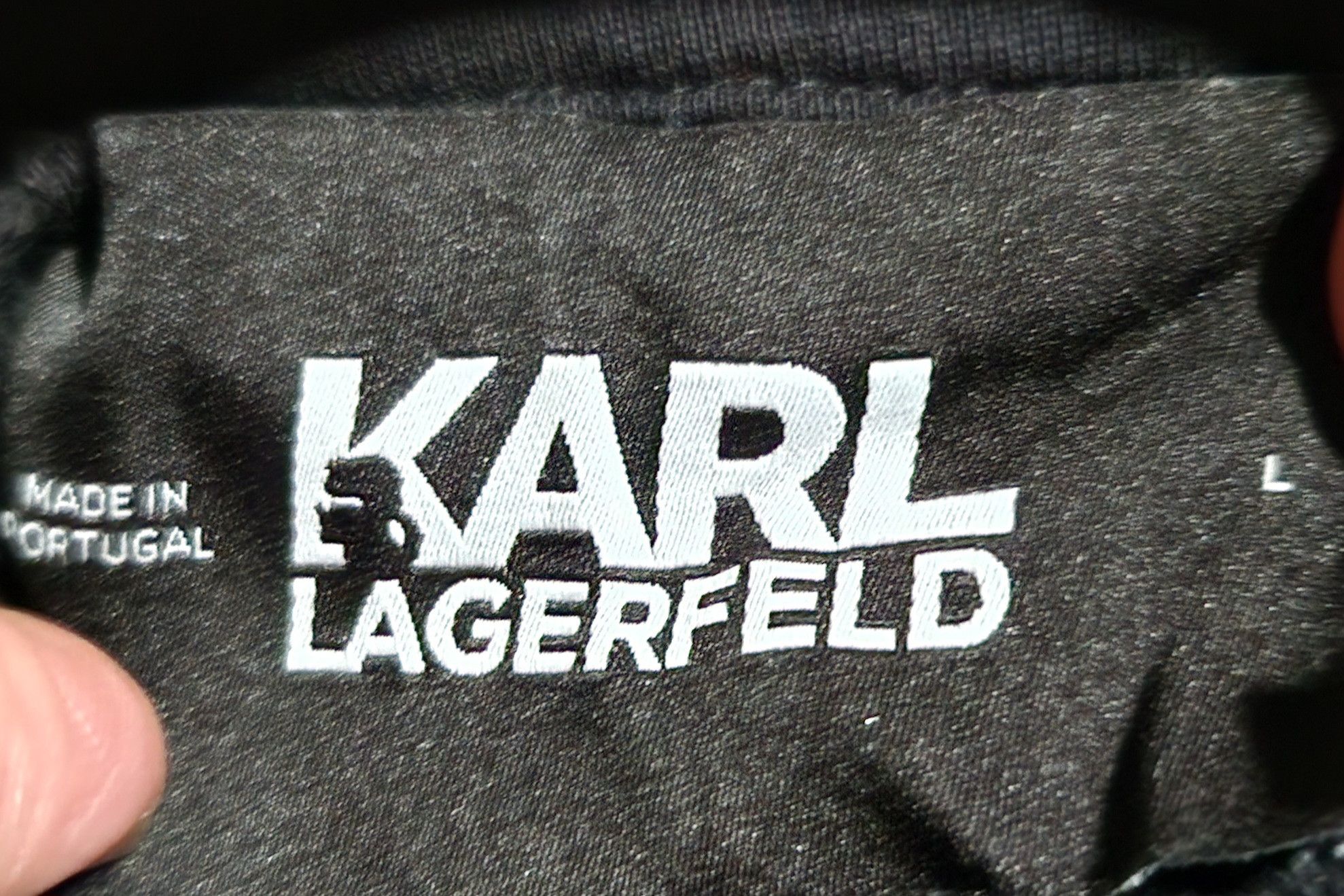 Karl Lagerfeld Distressed Logo Hoodie Size US L / EU 52-54 / 3 - 5 Thumbnail