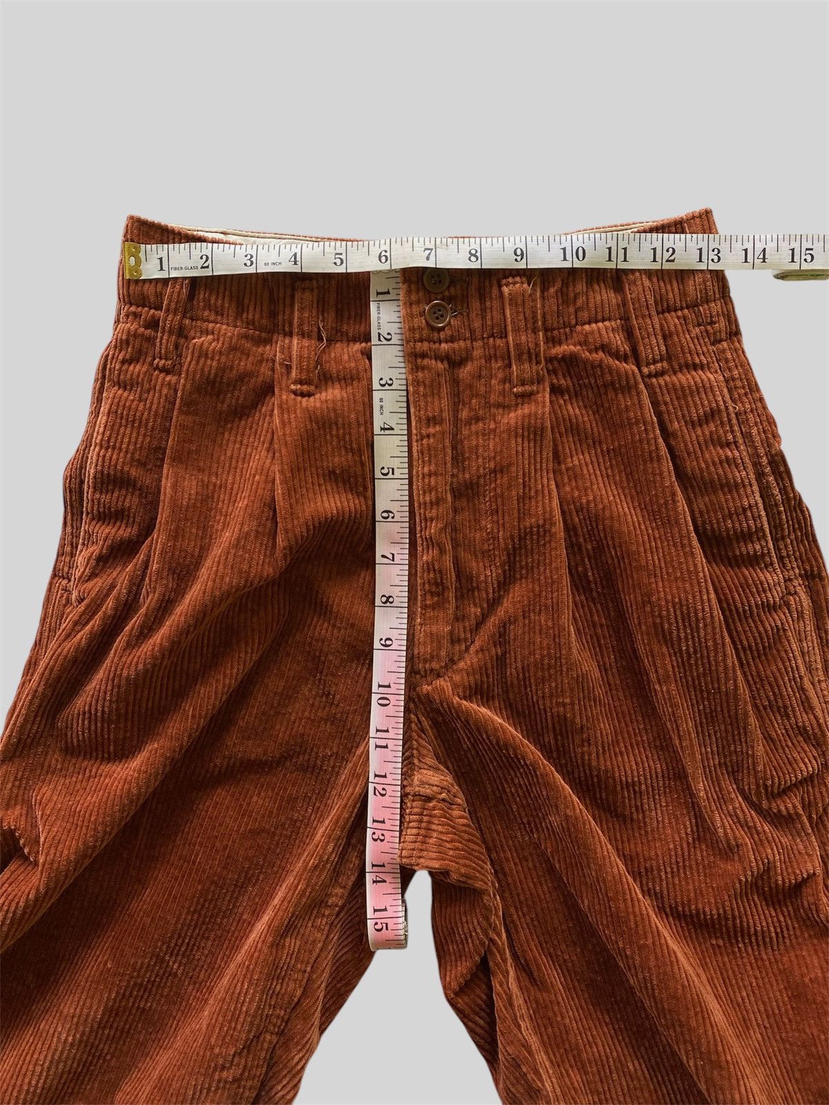 Nigel Cabourn Vintage Nigel Cabourn Rust Brown Corduroy Pants Size 26" / US 2 / IT 38 - 6 Thumbnail