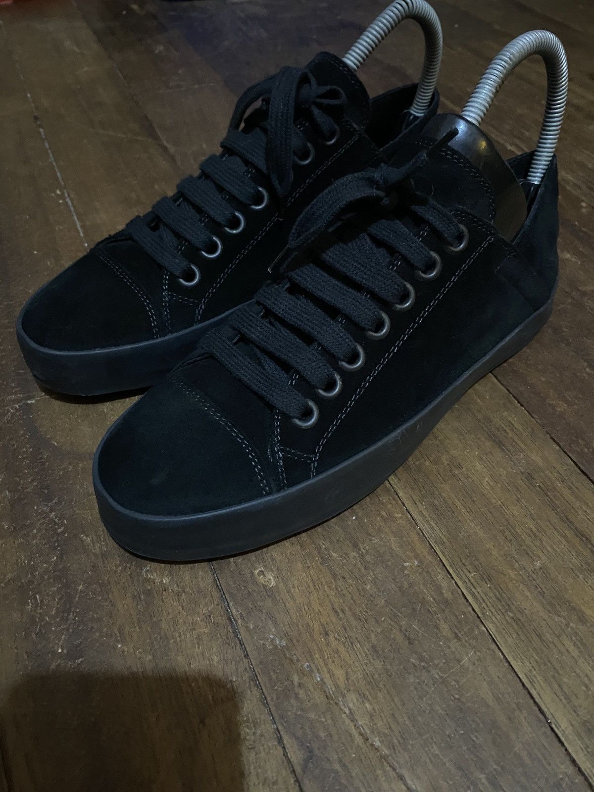 Ann Demeulemeester Ann Demeulemeester suede low-top trainer Size US 8 / IT 38 - 1 Thumbnail