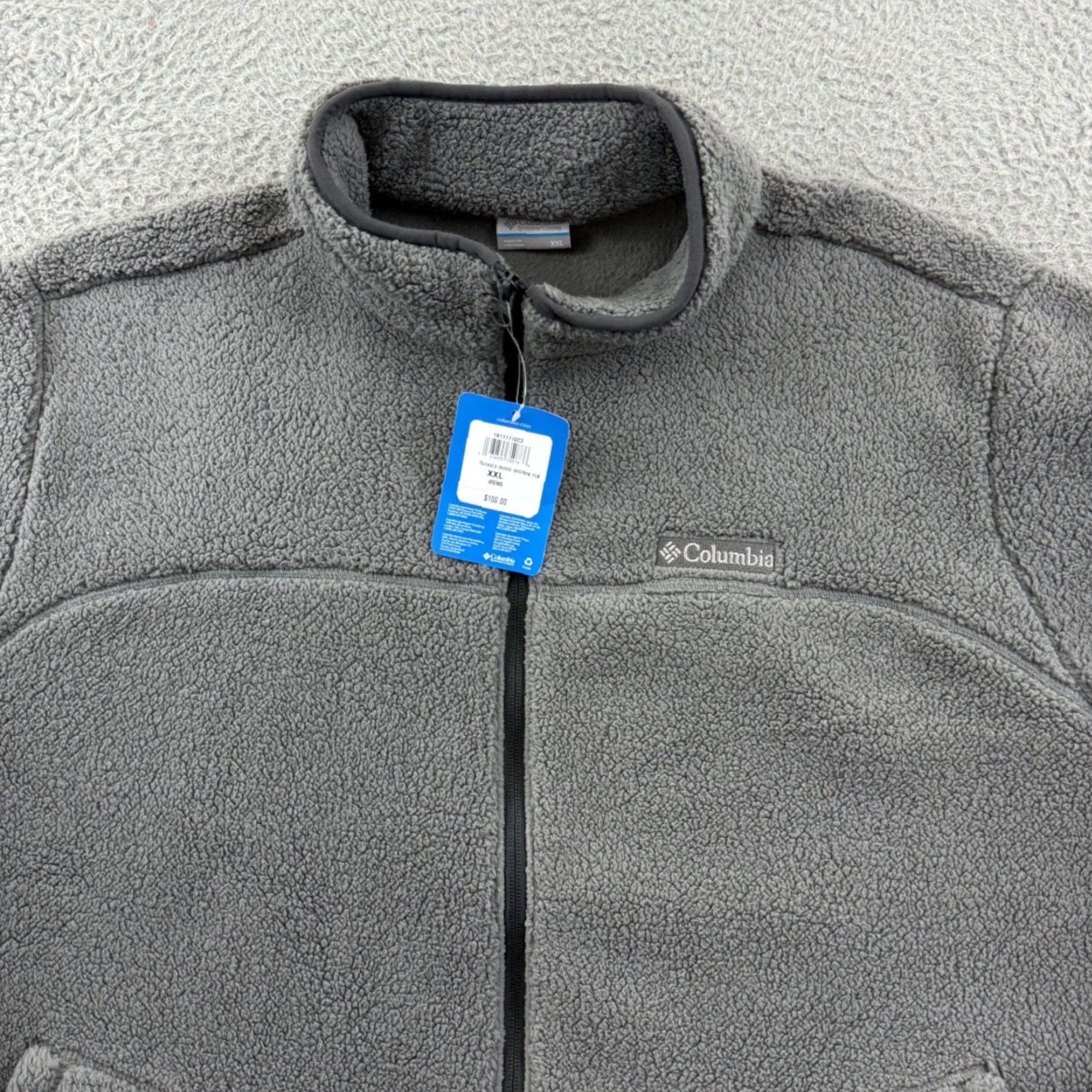 Vintage Columbia Jacket Men 2XL Gray Rugged Ridge Sherpa Full Zip Fleece Outdoor NWT Size US M / EU 48-50 / 2 - 3 Thumbnail