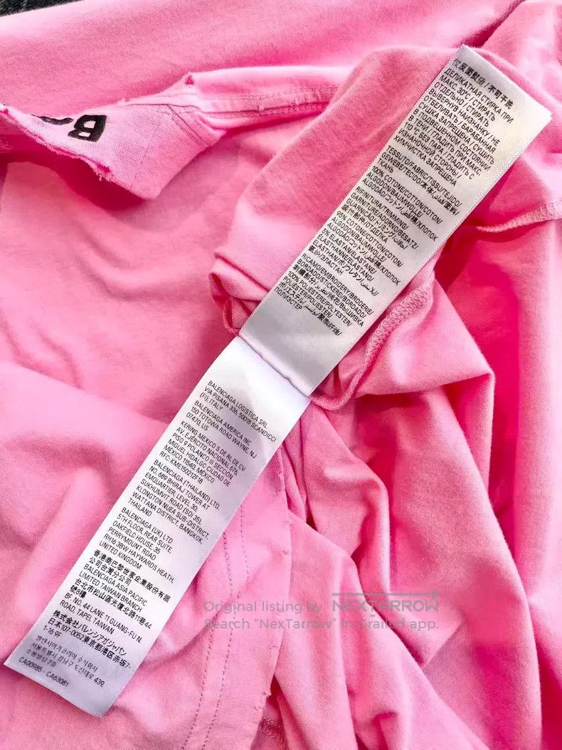 Balenciaga Balenciaga Pink Short Sleeve Size US S / EU 44-46 / 1 - 5 Thumbnail