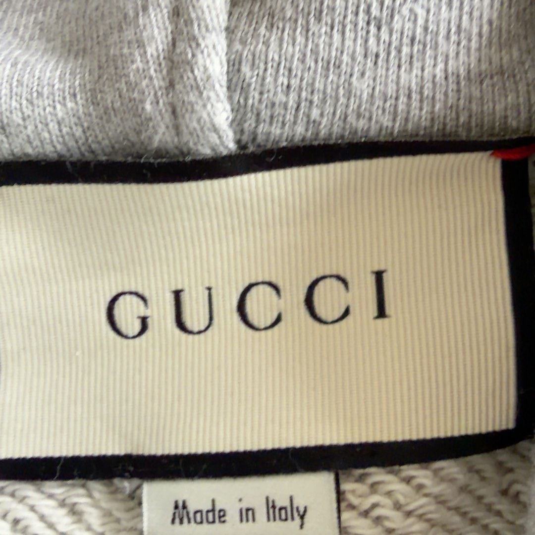 Gucci Gucci Side Stripe Logo Zip-Up Hoodie Grey Size US S / EU 44-46 / 1 - 9 Thumbnail