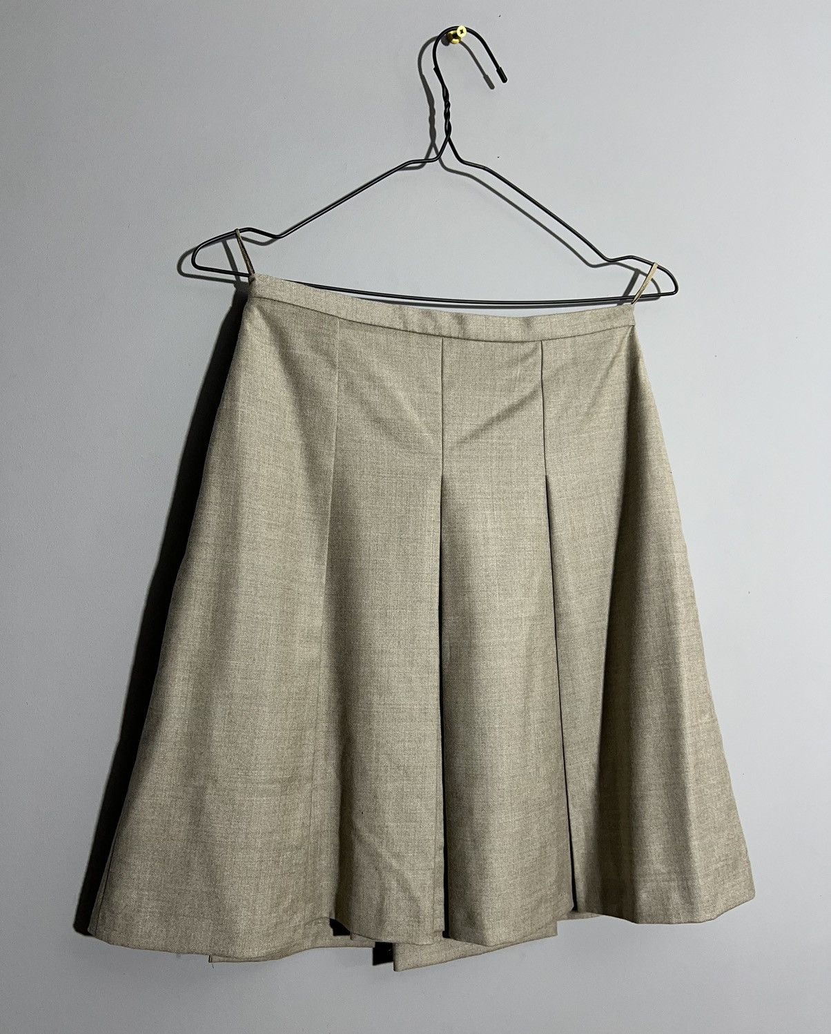 Max Mara × Vintage Max Mara Studio Sand Skirt Size 26" / US 2 / IT 38 - 10 Thumbnail