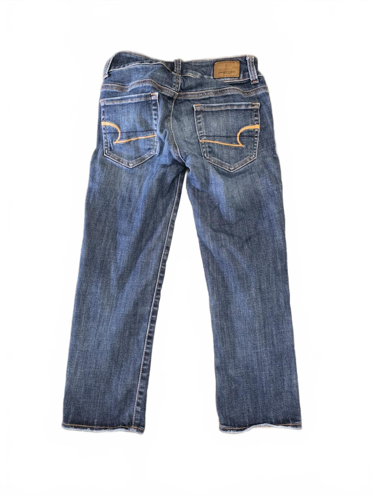 American Eagle Outfitters American Eagle Next Level Stretch Artist Crop Capri Jeans 00 Size 24" / US 00 / IT 34 - 3 Thumbnail