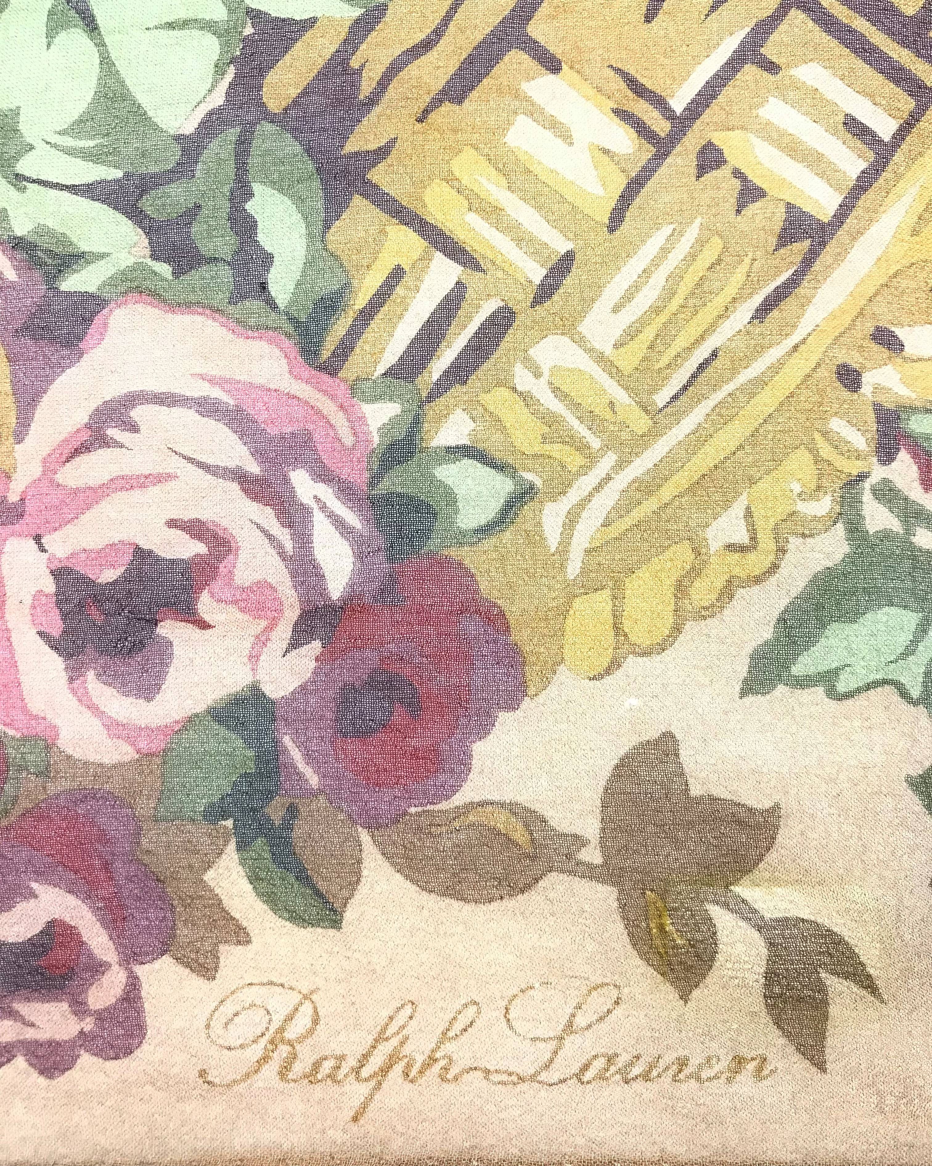 Ralph Lauren RL604 Vintage Ralph Lauren Silk Scarf Shawl Designer Scarf Size ONE SIZE - 9 Thumbnail