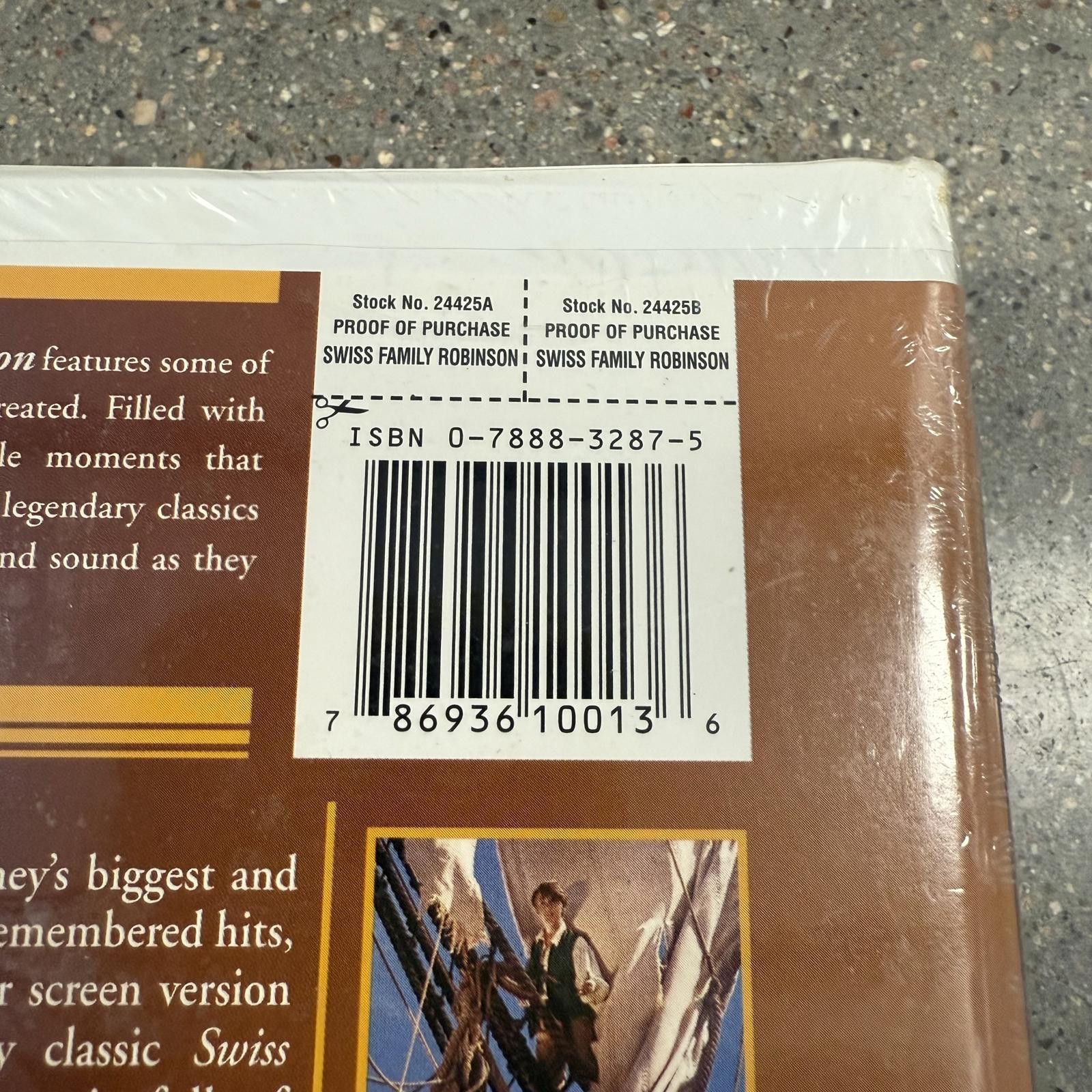 Disney SEALED DS Walt Disney Swiss Family Robinson VHS Vault Size ONE SIZE - 3 Thumbnail