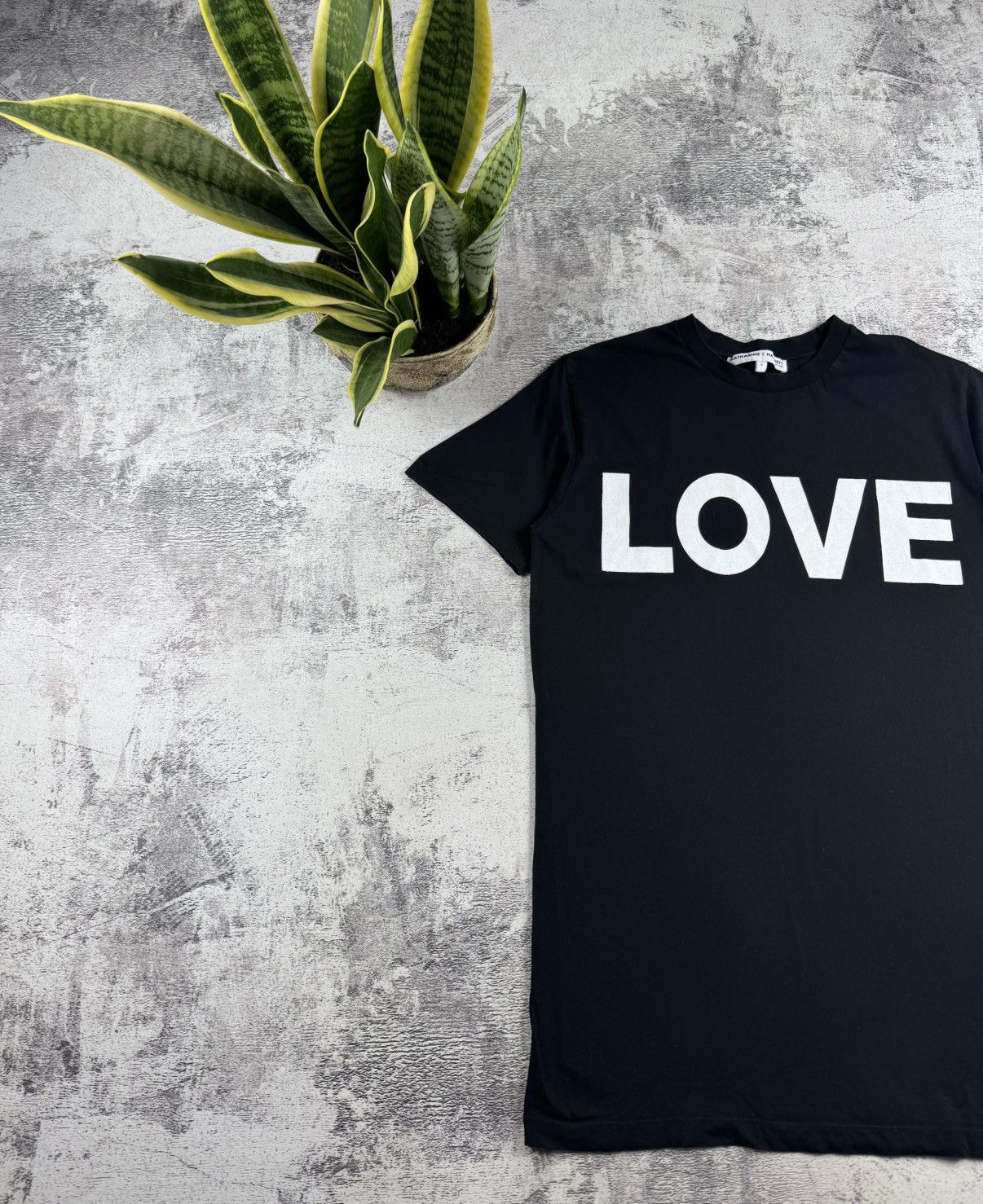 Katharine Hamnett London Katharine E Hamnett Love Men’s Small Black Organic Cotton T Shirt Tee Jersey Size US S / EU 44-46 / 1 - 2 Thumbnail