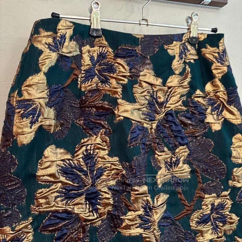Dries Van Noten Dries Van Noten Color-block Midi Skirt Size 35" - 3 Thumbnail