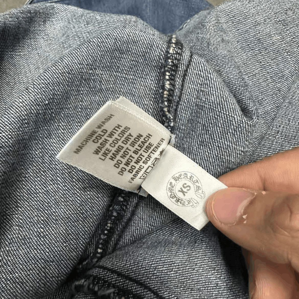 Chrome Hearts Chrome Hearts Denim Leather Patches Shirt Jacket-2507 Size US XS / EU 42 / 0 - 5 Thumbnail