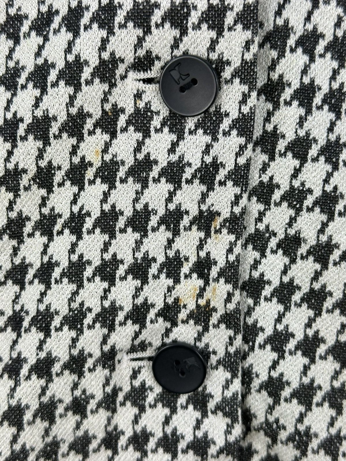 Pierre Cardin Pierre Cardin Houndstooth Rayon Coat Jacket Size S / US 4 / IT 40 - 10 Thumbnail