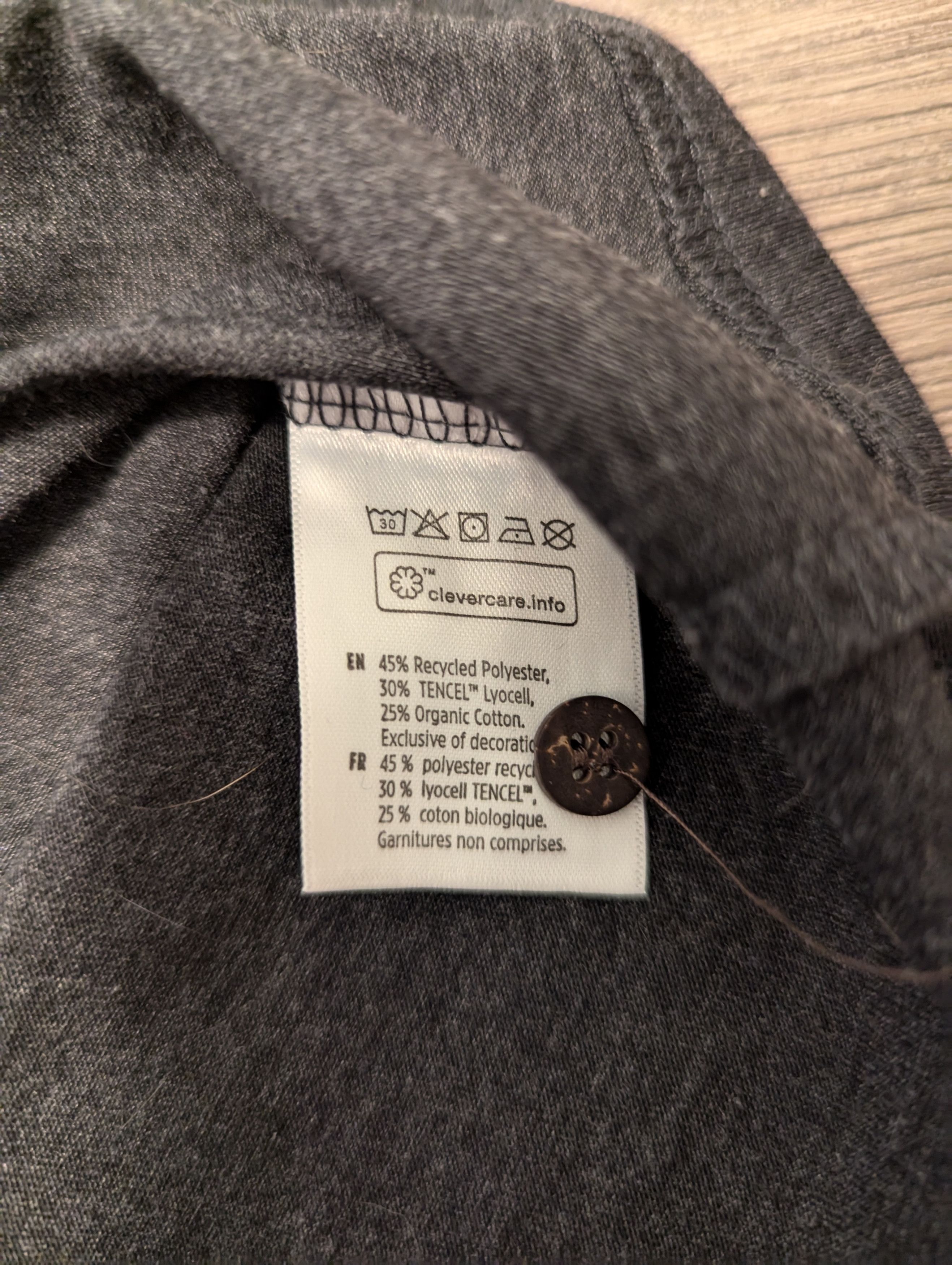 tentree Men's Tentree Grey Polo Size US M / EU 48-50 / 2 - 5 Thumbnail