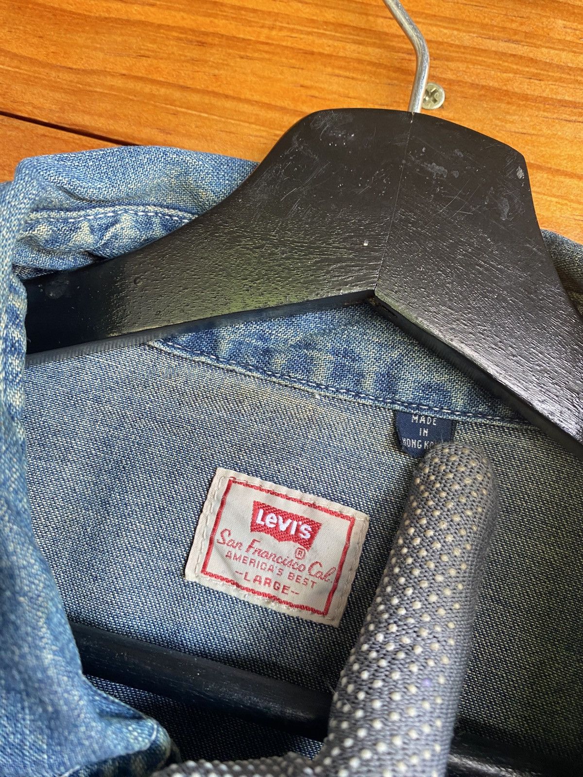 Levi's Vintage Levi’s Denim Shirt - Men’s Western Pearl Snap Button Size US L / EU 52-54 / 3 - 7 Thumbnail