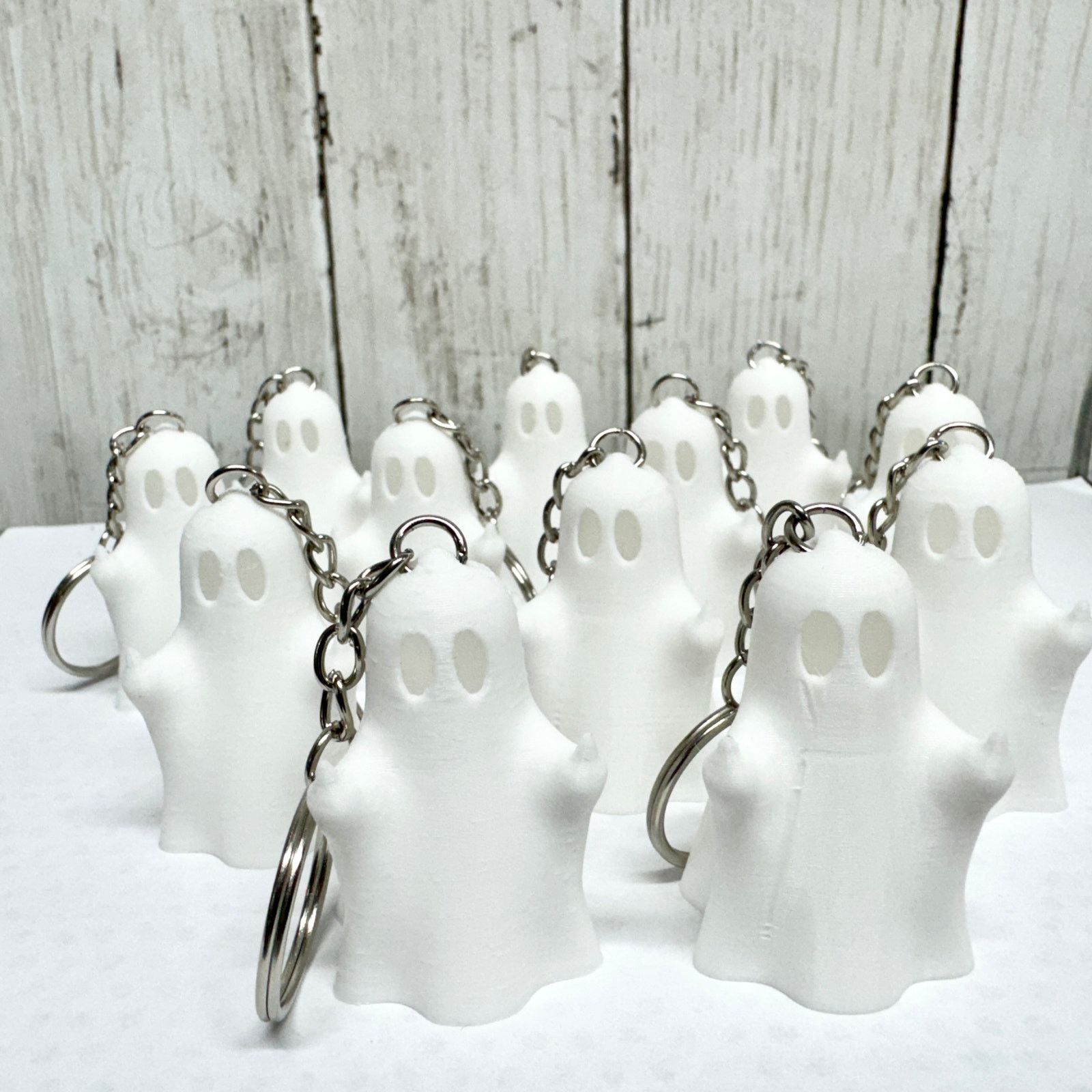 Other 3D Printed Ghost Funny Keychain White Ghost Design Chain Size ONE SIZE - 7 Thumbnail
