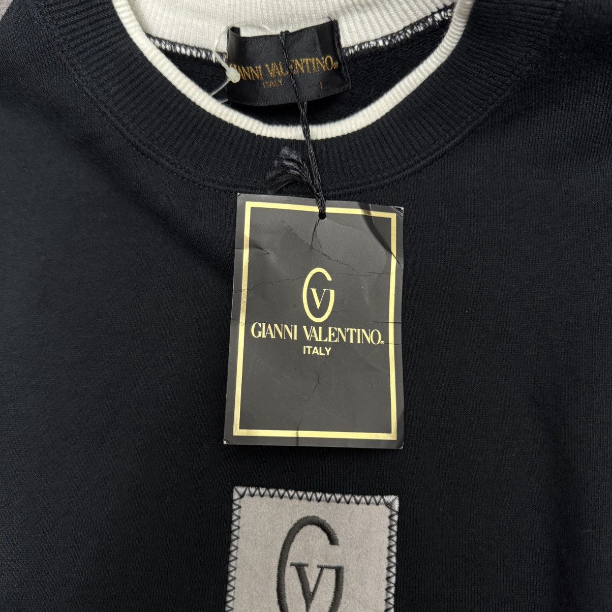 Gianni Valentino × Valentino × Vintage New With Tag Gianni Valentino Embroidered Spell Out Logo Size US L / EU 52-54 / 3 - 6 Thumbnail