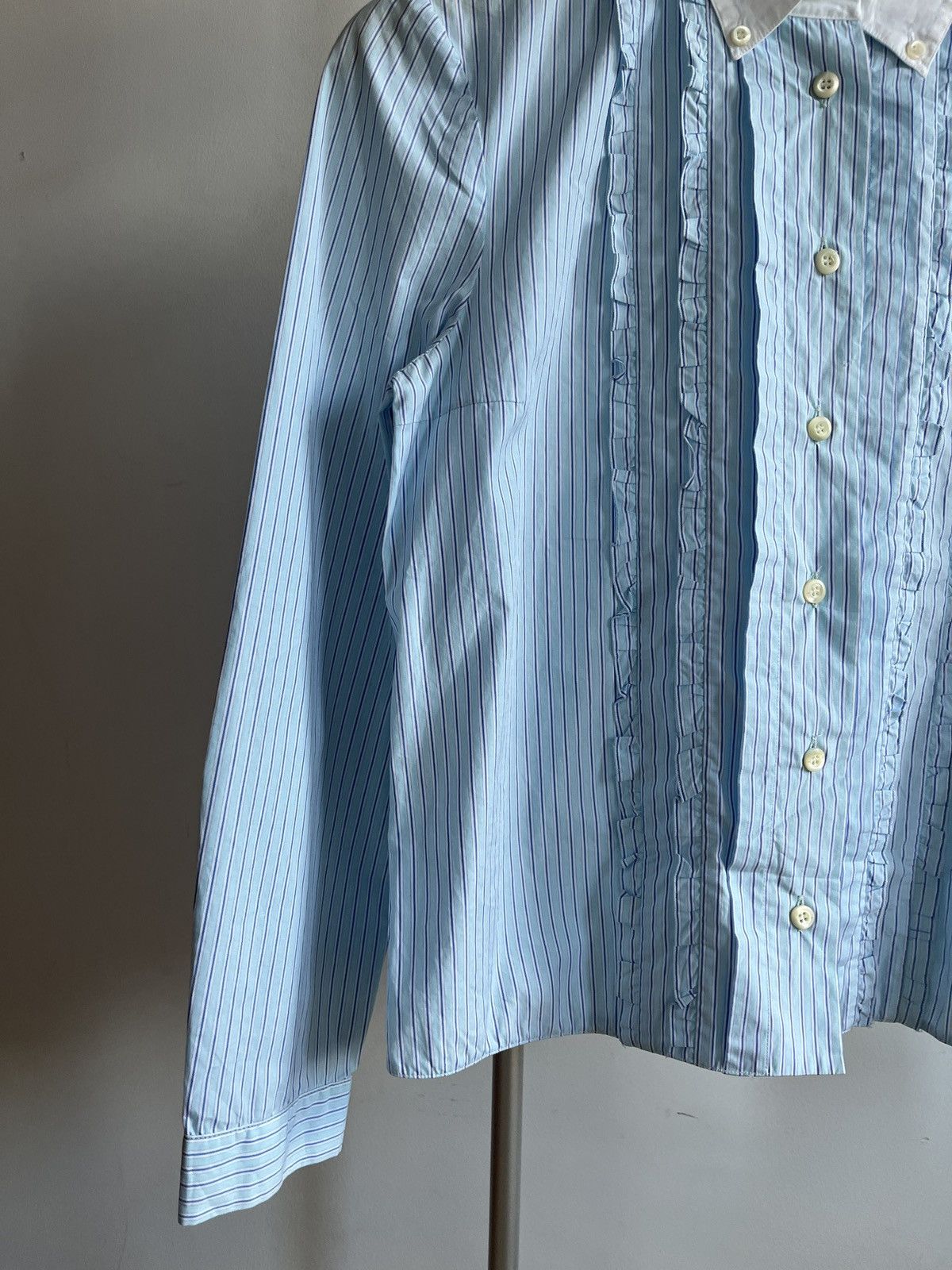 Prada Prada Ruffle Button Up Shirts Size XS / US 0-2 / IT 36-38 - 10 Thumbnail