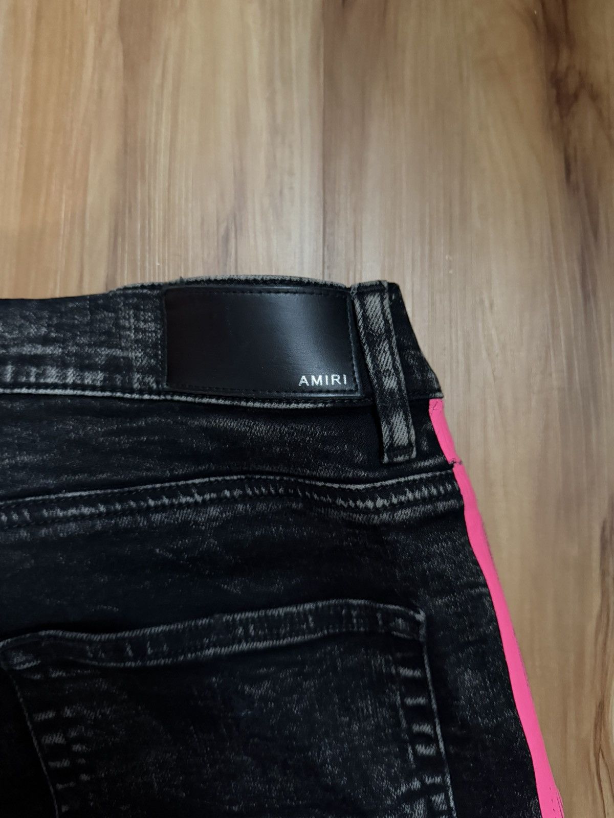 Amiri Amiri ‘Double Pink Stripe’ - Black Size US 36 / EU 52 - 3 Thumbnail