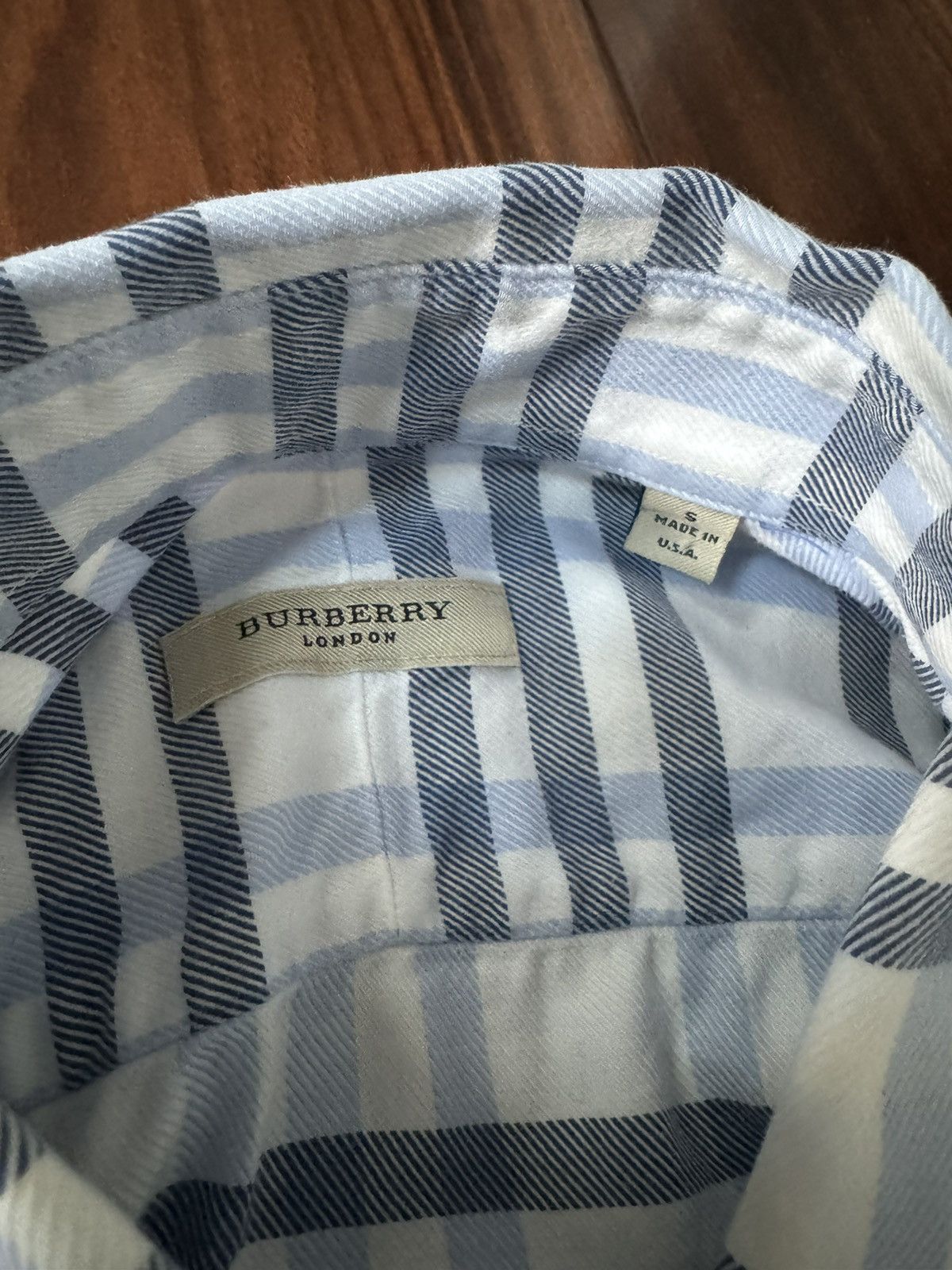 Burberry Burberry Blue Button Up Shirt Size US S / EU 44-46 / 1 - 2 Thumbnail