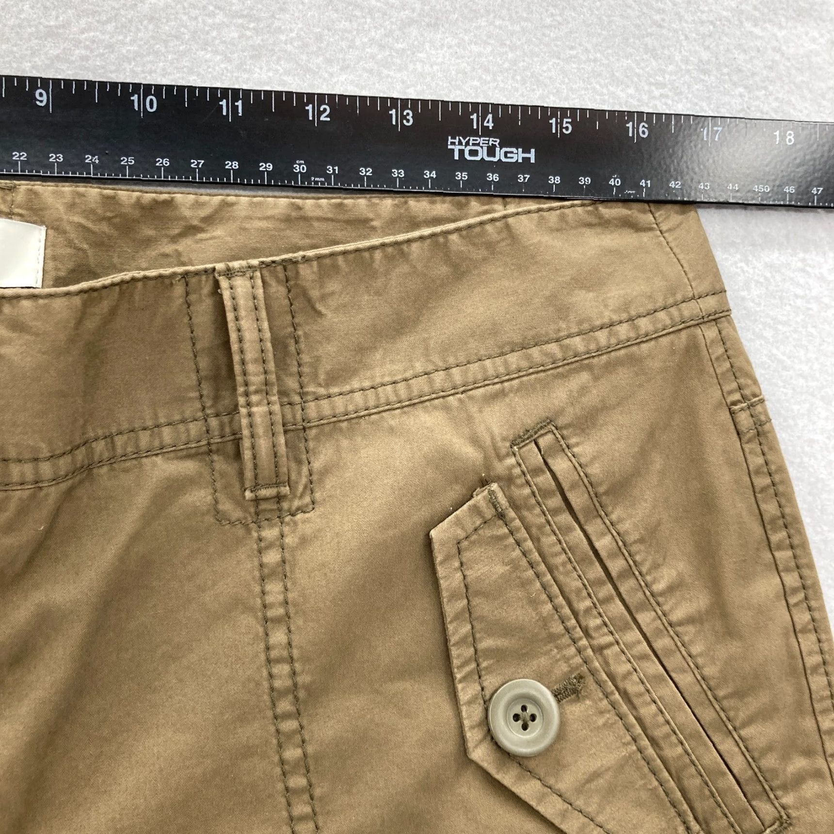 Ann Taylor Ann Taylor LOFT Utility Pants Women's 10 Brown Cotton Wide-Leg NWT Casual Y2K 90s Grunge Mono Color Brown Pants Womens Size 24" / US 00 / IT 34 - 7 Thumbnail