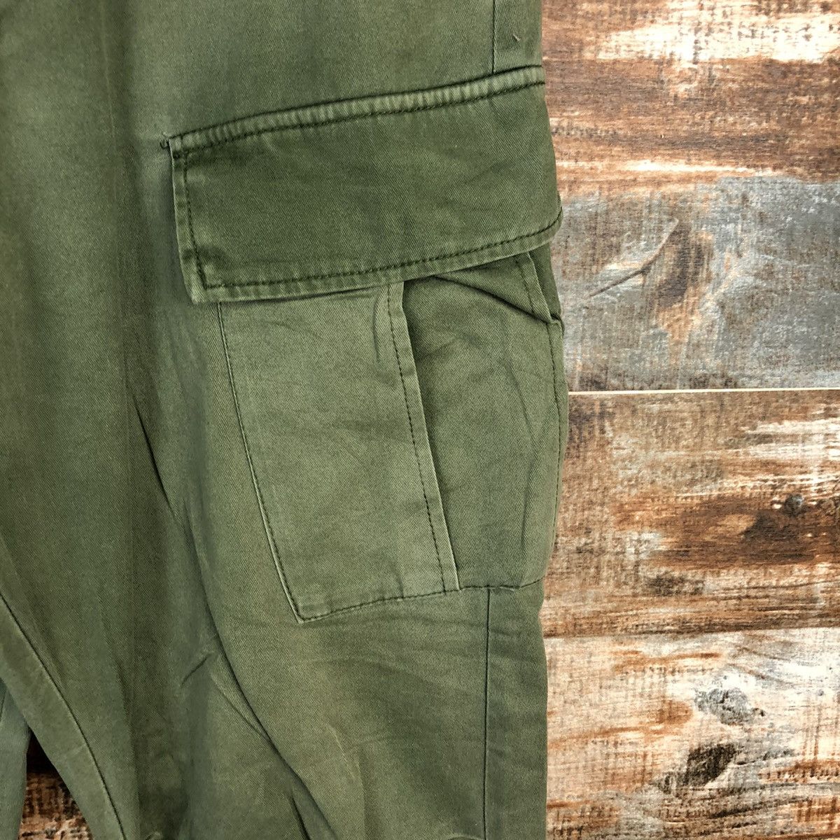 Japanese Brand DLL Browny Green Cargo Multipocket Pants #C100 Size US 29 - 10 Thumbnail