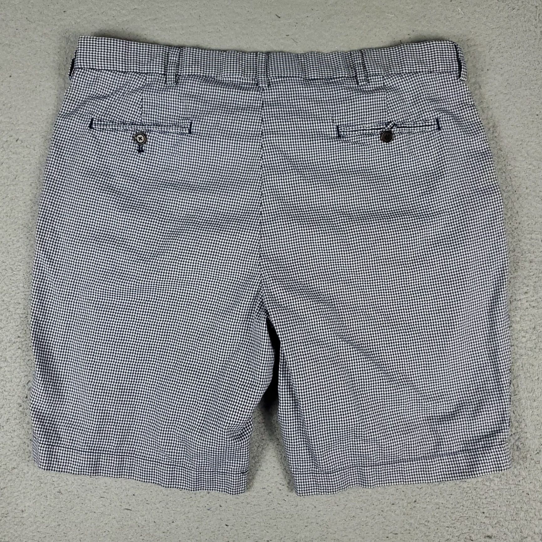 Ralph Lauren VINTAGE Ralph Lauren Shorts Mens Size 38 Flat Front Chino Blue Check Casual Office Classics Size US 38 / EU 54 - 7 Thumbnail