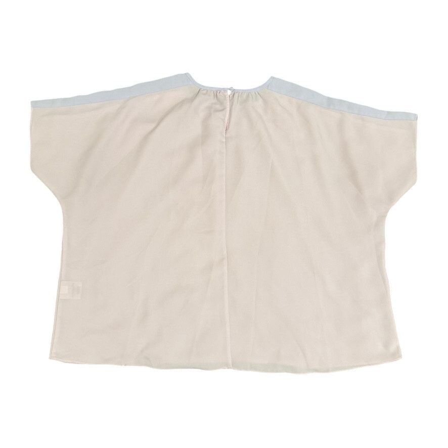 Alfani Alfani Two-Tone Short Sleeve Blouse in Pink/Lilac, Size L Size L / US 10 / IT 46 - 3 Thumbnail