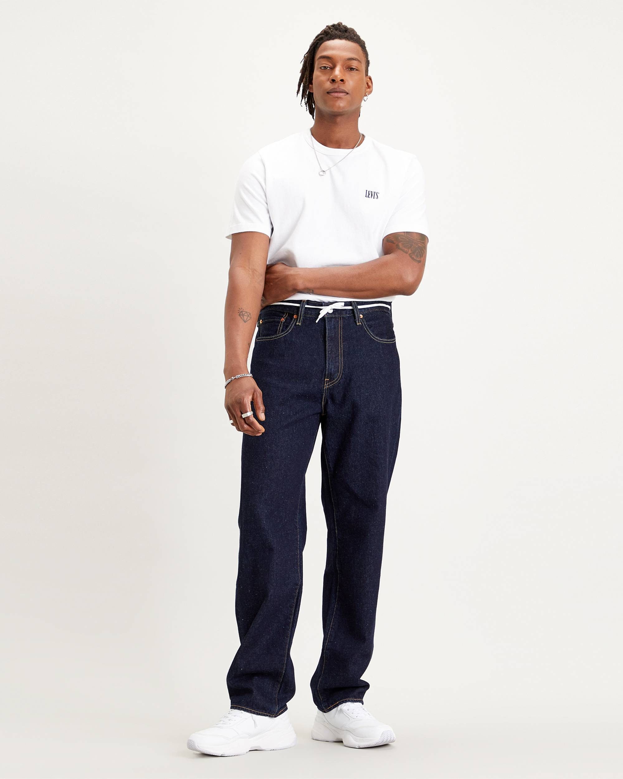 Levi's Levis navy blue stay loose jeans Size US 32 / EU 48 - 4 Thumbnail