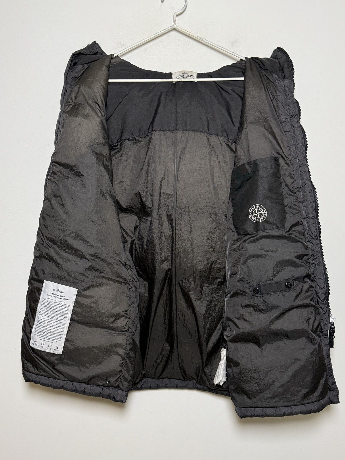 Stone Island Stone Island Crinkle Reps NY down jacket in matte black Size US L / EU 52-54 / 3 - 9 Thumbnail