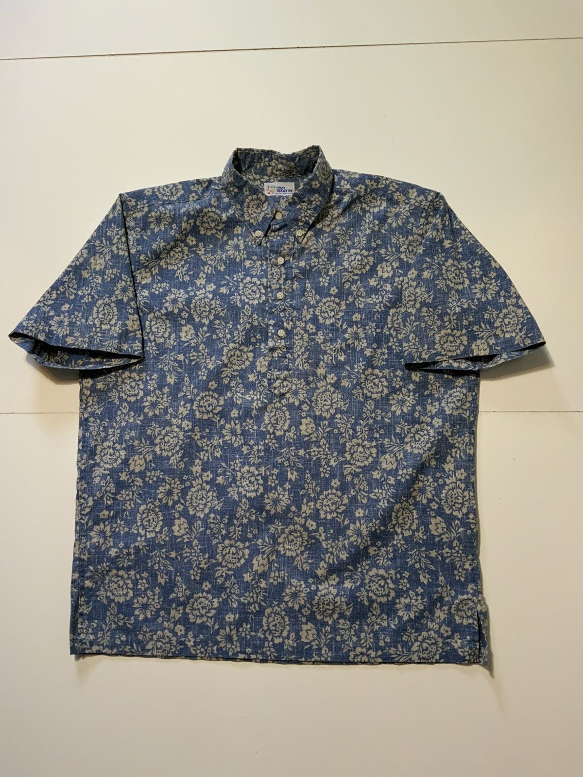 Reyn Spooner Vintage Reyn Spooner Reverse Print 1/4 Button Camp Shirt Size US L / EU 52-54 / 3 - 1 Thumbnail