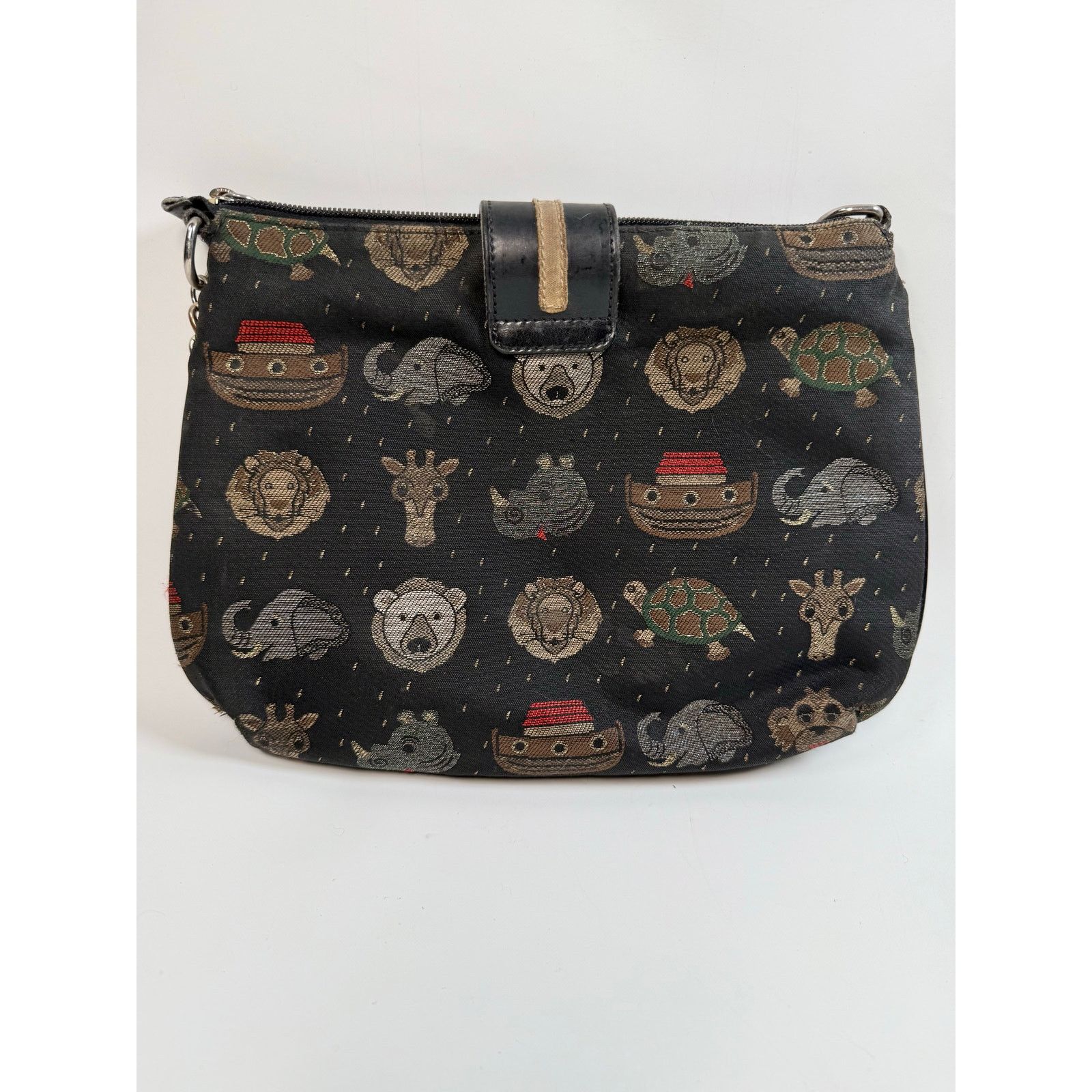 Designer Braccialini Noahs Ark Canvas Crossbody Bag Size ONE SIZE - 2 Thumbnail