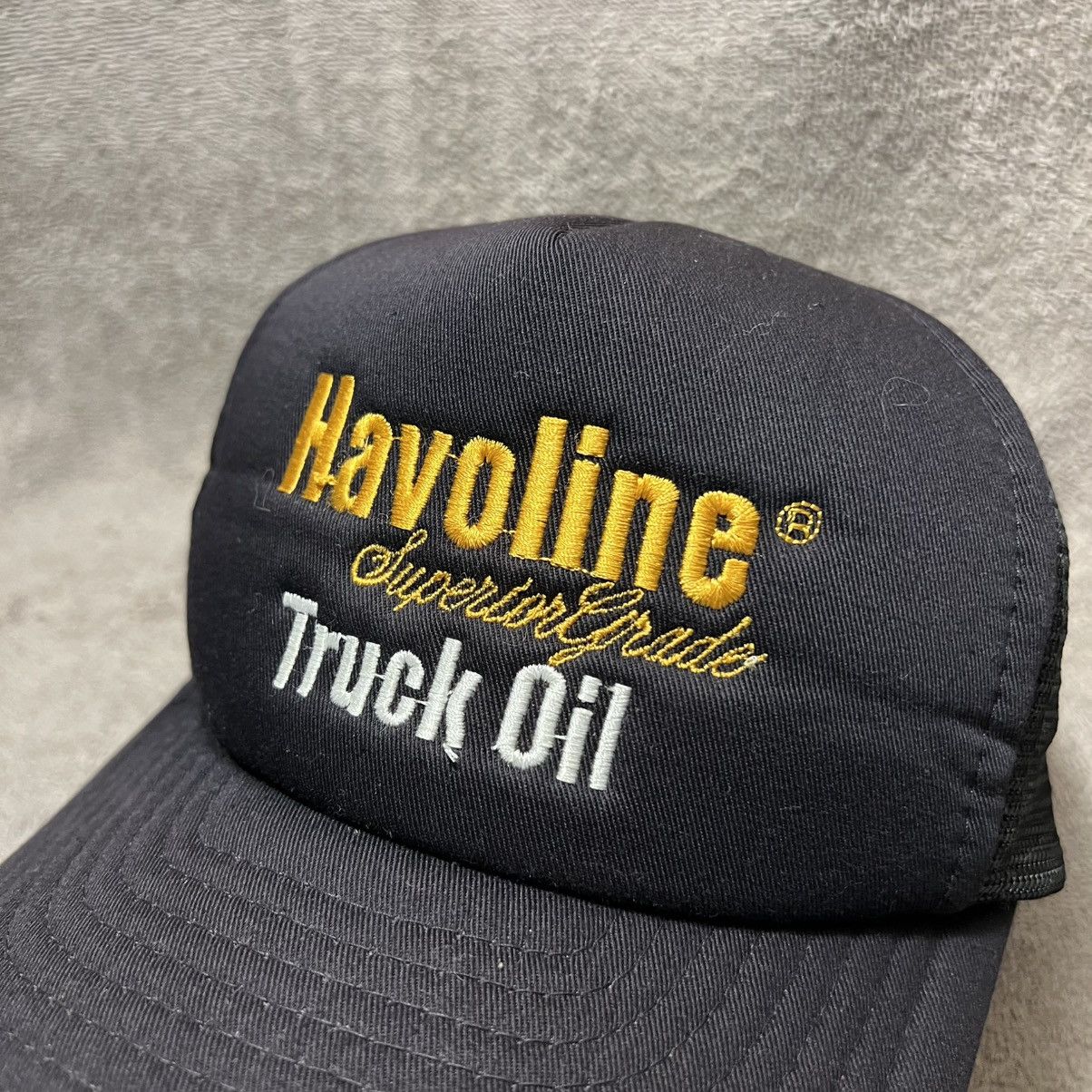 Vintage Vintage 80s Havoline Oil Mesh Trucker Hat SnapBack Logo Size ONE SIZE - 3 Thumbnail