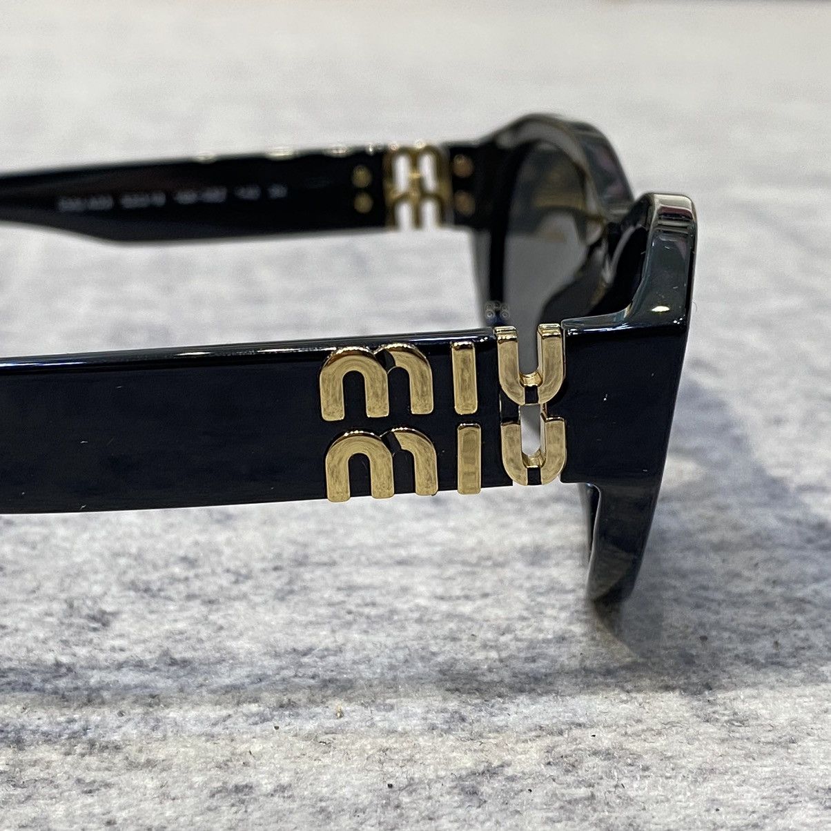 Miu Miu MIU MIU 0MU A03S 16K08Z BLACK DARK GREY Size ONE SIZE - 3 Thumbnail