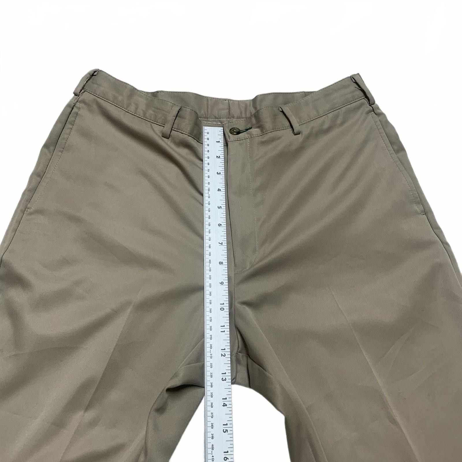 Tommy Hilfiger Tommy Hilfiger Men's Size 34x32 Khaki Wide-Leg Pants Size 42R - 7 Thumbnail