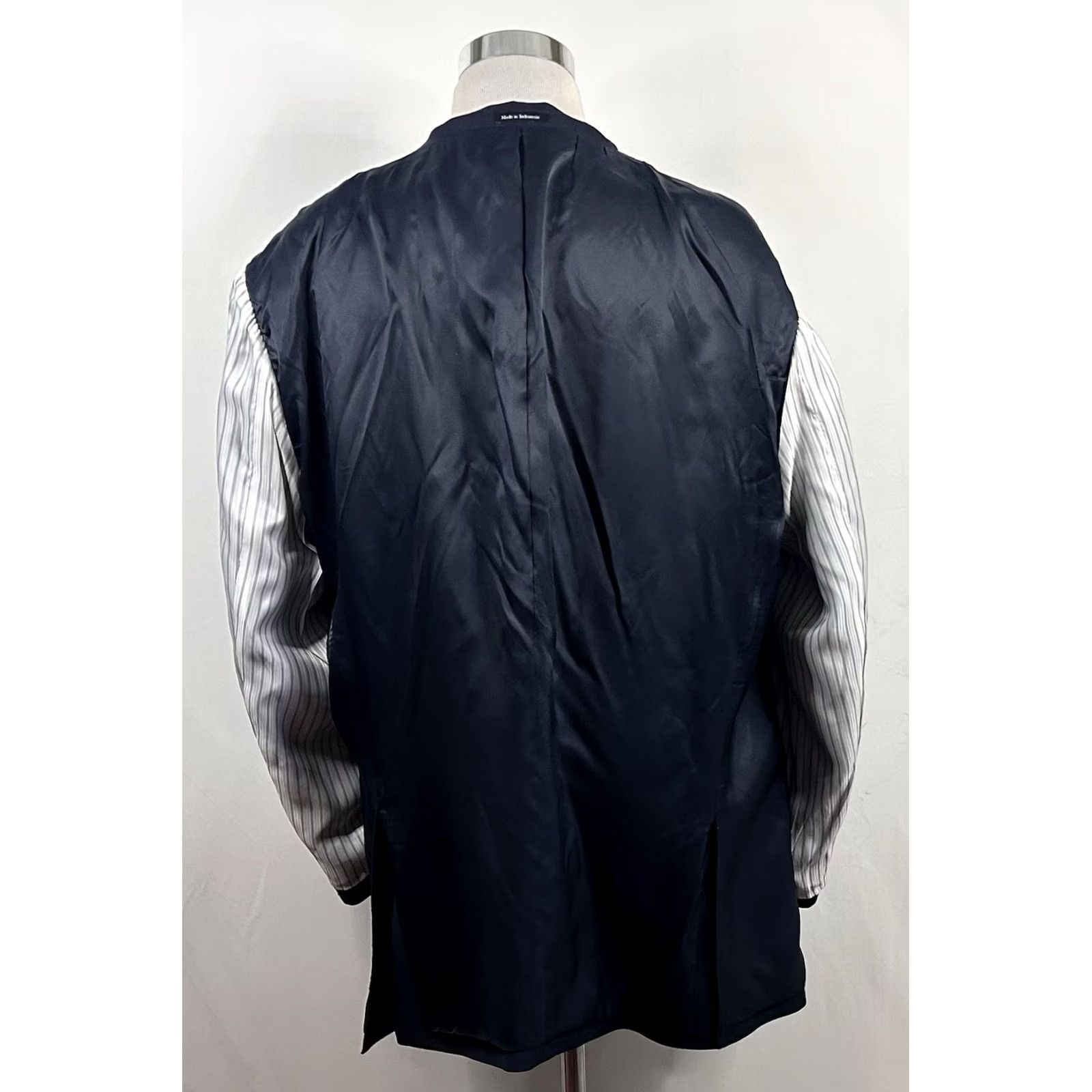 Pronto Uomo Pronto Uomo Sport Coat 54L Executive Fit Dark Navy Two Button Vented 100% Wool Mens Size US L / EU 52-54 / 3 - 8 Thumbnail