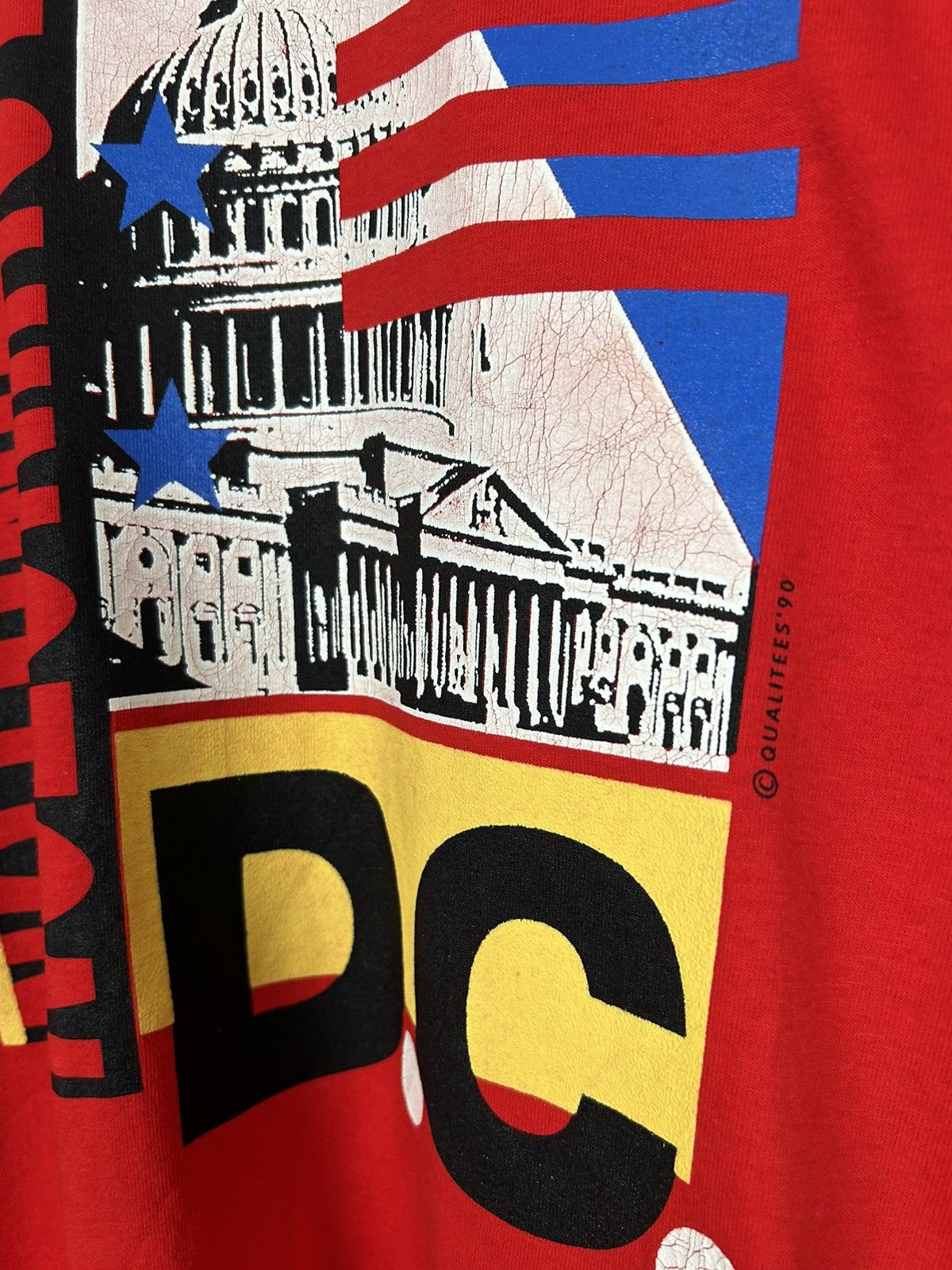 Vintage Vintage Washington DC 1990 Graphic Tee Rare Made in USA 90s Size US M / EU 48-50 / 2 - 3 Thumbnail